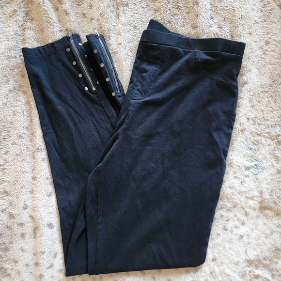 Style & Co. Pants - Style & Co. Womens Black Leggings with Zipper Accents